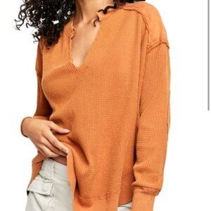 Free People We The Free Owen Thermal in Glazed Ginger size Small
